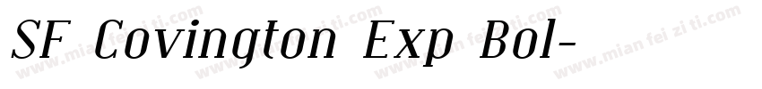 SF Covington Exp Bol字体转换
